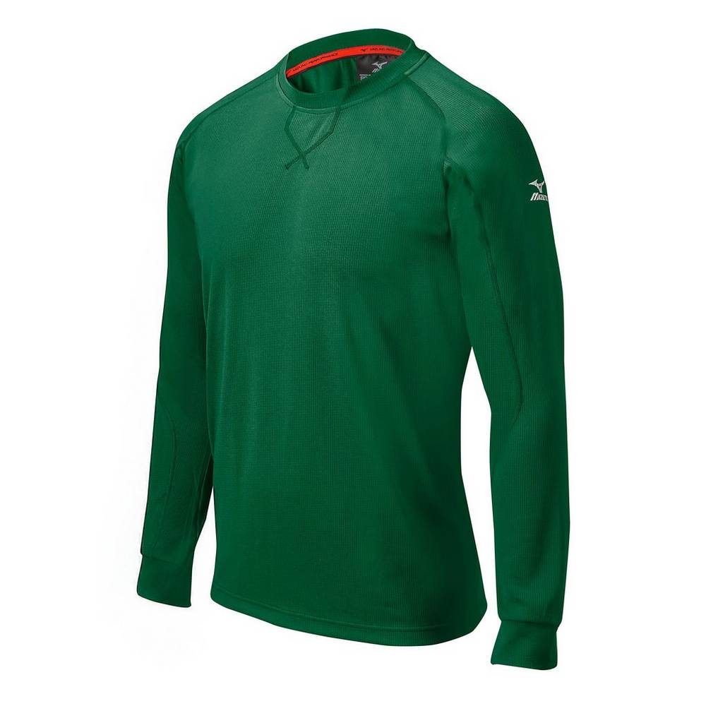 Sudaderas Mizuno Comp Long Sleeve Training Hombre Verde España ANHI-26938